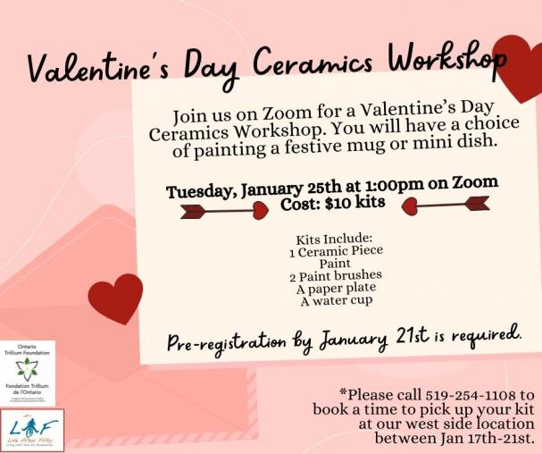 ZOOM: Valentine Ceramics Workshop